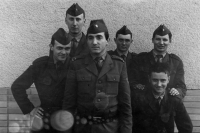 Witness at the military service, second from the left, November 1979