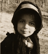 Daughter Lucie Navrátilová in her childhood