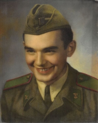 In the military (border guard), 1953