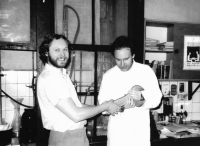 Members of the 4th basic organization of the Czechoslovak Union of Nature Conservationists "Chemopharma " B. Pelc and V. Dundr - Ústí nad Labem 1989