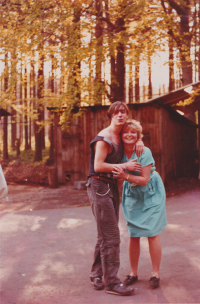 Witness with a friend, second half of the 1980s