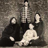 Zuzana Sléhová with her husband and daughters in 2000