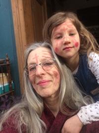 Zuzana Sléhová with her granddaughter in 2023