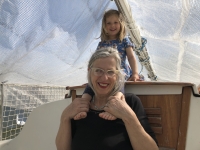 Zuzana Sléhová with her granddaughter in 2024