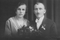 Parents of the witness, Juliana Urbanová and Antonín Urban, 1930s
