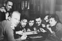 Members of the Ústí nad Labem Rowing Club, 1953 - Josef Urban, second from the left