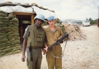 With French soldier Frederick, 1993