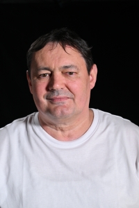 Rudolf Věchet during filming