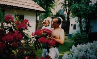 Granddaughter Emma and Pavel Beránek