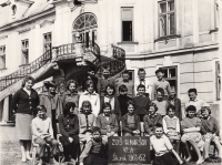 Primary school (the witness first from the left, seated)
