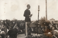 Post-war funeral of the victims of Životice tragedy