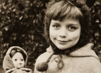 Daughter Lucie Navrátilová in her childhood
