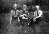Josef Hackenberg with mother Maria and father Josef, 1950s