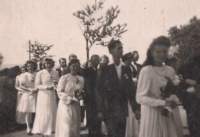 Post-war funeral of the victims of the Životice tragedy