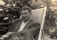 Witness's father Karel Prokop shortly before his arrest by the Gestapo, summer of 1944