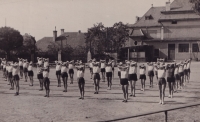Sokols practicing at the Sokol Hall in Boskovice