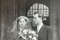 Wedding of Branka and Vladimir Štefanik, Javorník, 1955