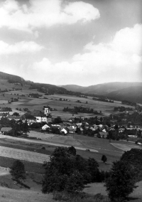 Vrbno pod Pradědem in a period photo, first half of the 20th century
