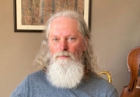 Marek Čmelík in 2024 during an interview for the Stories of Our Neighbours project