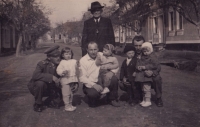 Grandfather Antonín Pytela (standing at the back)