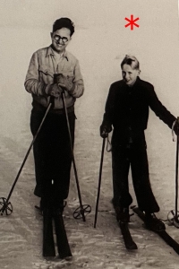 Jaroslav Škaloud with his father, 1944