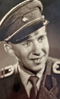 Jaroslav Škaloud, at the military service, 1957