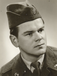 Jiří Juřena in the military service in Mikulovice, 1965