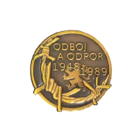 Commemorative badge of a participant of the resistance against communism