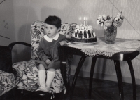 Irena Hirai celebrating her third birthday