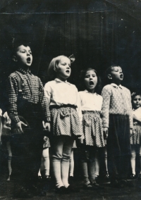 Jan Lukšík (left), 1954/1955