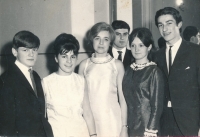 Jan Lukšík (right) at dance course, 1967