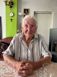 Marie Elfriede Kunze-Concewitz 2025, photo taken at home in Dolní Podluží