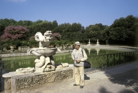 Alexandr Skalický in the Boboli Gardens in Florence in 2002