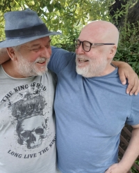 With painter Ivo Sedláček, Brno, 2025