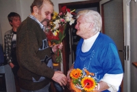 Anna Mazalová with her son Leopold