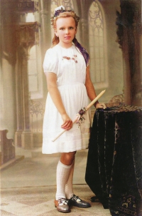 At the First Holy Communion in the late 1930s