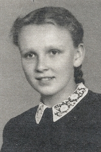 Thirteen-year-old Cecílie Urbancová, 1944/1945