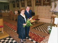 50th wedding anniversary of the Urbanecs in Linhartov, 2005