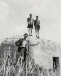 At the fortification in Lichnov u Krnova, August 1953