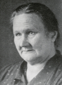 Father's mother Anna Vilčová, probably 1940s