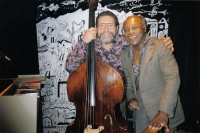Vincenc Kummer with jazz pianist Elmer Gill in Zurich, 1986