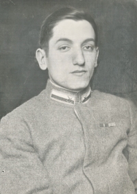 Father Emil Dukát as a legionary, 1918