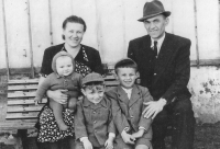 Family photo - year 1944.
- František Uhlíř Sr., Marie Uhlířová, František Uhlíř, Petr Uhlíř, Vladimír Uhlíř
