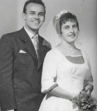 Wedding of František Uhlíř and Jaroslava Uhlířová - 1959