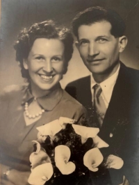 Parents' wedding. Andreas and Marie Eger