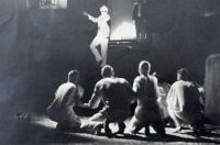 Petr Hromádka - actor. Abrahamus Patriarcha, Amateur theatre group, Šelepka, 1987