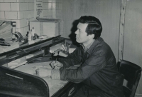 Václav Kášek at work in the Holešovice power plant at the turn of the 1970s and 1980s