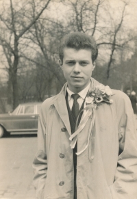 Václav Kášek as a conscript in 1961