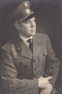 Adolf Köpf in a customs officer's uniform in the first half of the 1960s