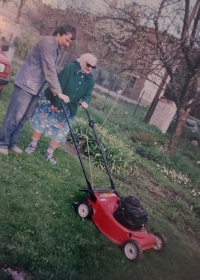 Jindřiška Fialová and her son